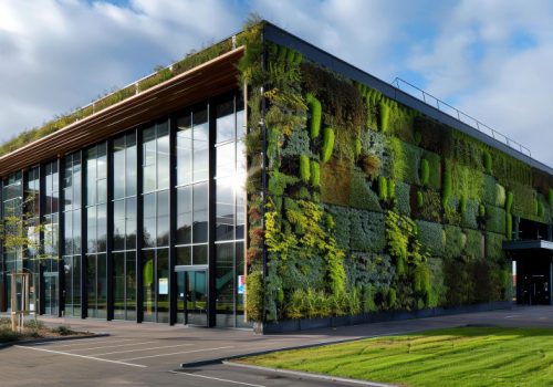 moderne-bygning-med-automatiske-doere-energieffektivitet-tilgængelighed